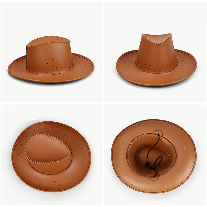 Kit de bricolaje para hacer un sombrero de cuero genuino hecho a mano: cose tu propio sombrero elegante en casa