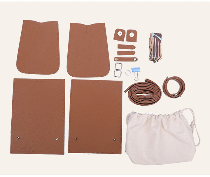 DIY BAG KIT PU LEATHER WOMAN HANDBAG