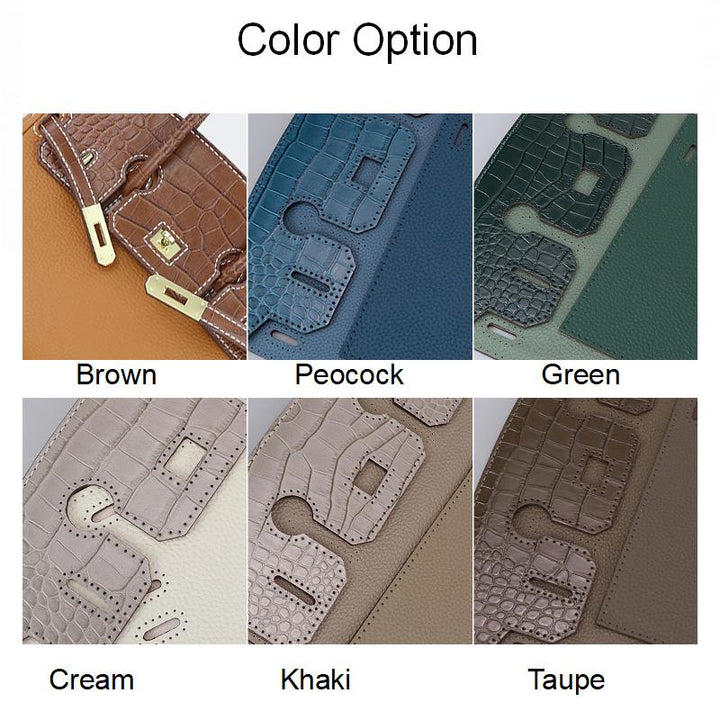 6 Colors options Creative handmade DIY Bag Kit woman crossbody bag with top crocodile texture 6 Colors