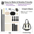 Bucket Bag DIY Bag Assembly Kit Creat Your Bag at Home Genuine Leather 3 Colors