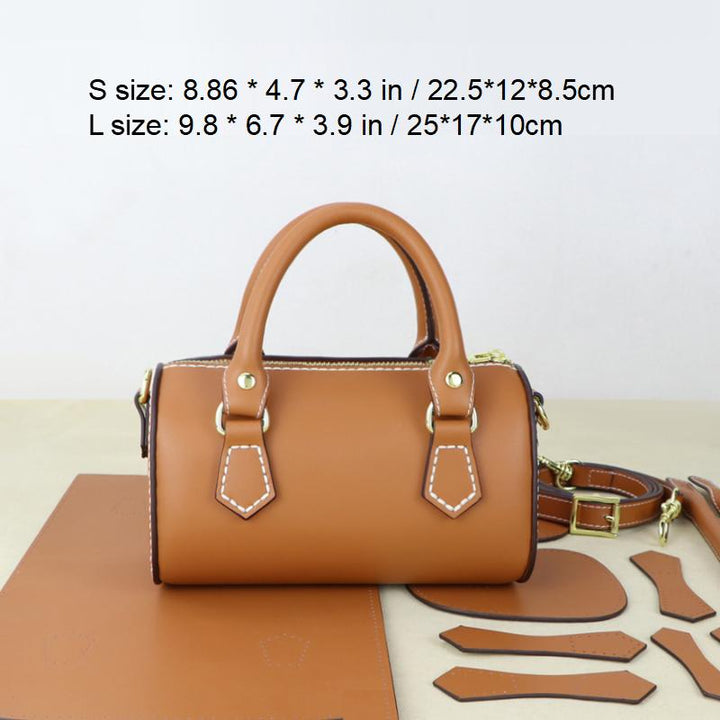 DIY Crossbody Bag Kit Perfect Project for Aspiring Crafters Genuine Leather 3 Colors