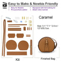 High quaity Leater Saddle Bag DIY Making Kit 2 Colors