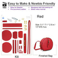 High quaity Leater Saddle Bag DIY Making Kit 2 Colors