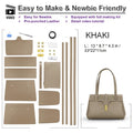 Genuine Leather Fashion Design Bag DIY Hand Sewn Bag Kit 3 Colors