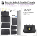 Genuine Leather Fashion Design Bag DIY Hand Sewn Bag Kit 3 Colors