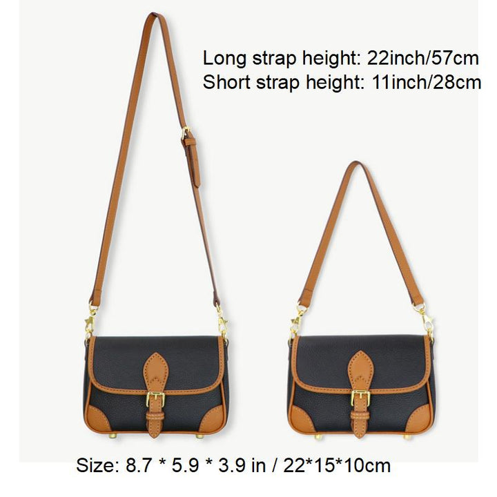 DIY Crossbody Bag Kit Genuine Leather 2 Straps 4 colors