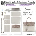 6 Colors options Creative handmade DIY Bag Kit woman crossbody bag with top crocodile texture 6 Colors