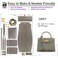 Genuine Leather DIY BAG MAKING KIT Woman Crossbody Bag 3 Sizes