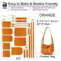 KIT BOLSO DIY LInda Bolso Bandolera Mujer Piel Auténtica 12 Colores