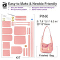 KIT BOLSO DIY LInda Bolso Bandolera Mujer Piel Auténtica 12 Colores